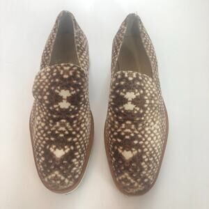 Free People Snake Velvet Loafers